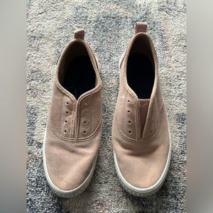 Sperry Light Pink Suede Slip On Shoes Size 8